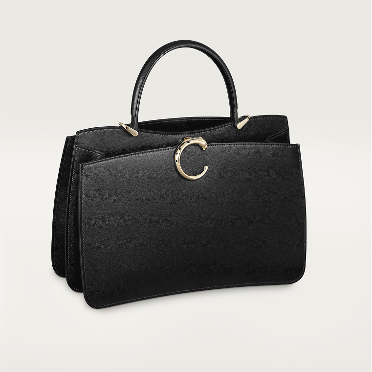 Small model handle bag, Panthère C de Cartier