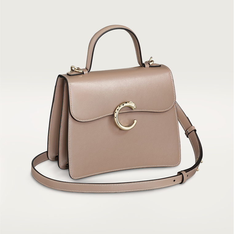 Small model handle bag, Panthère C de Cartier